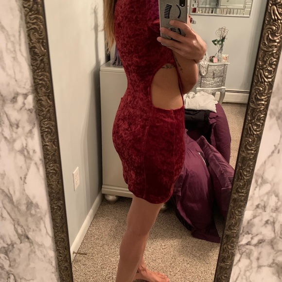 Somedays Lovin’ Velvet Cutout Dress - Picture 11 of 12